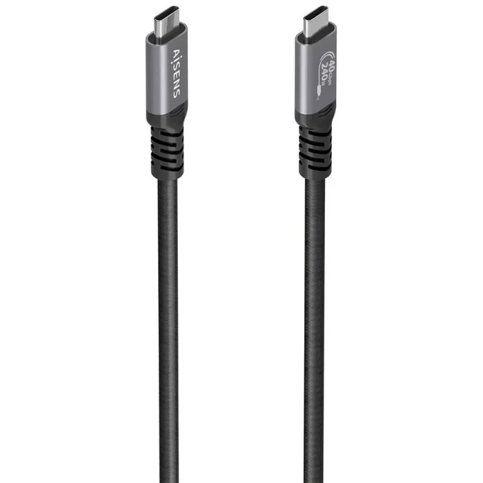Aisens Cable USB4 Gen 3x2 Aluminio 40Gbps 8K@60Hz 1.5m Negro Aisens Cable USB4 Gen 3x2 Aluminio 40Gbps 8K@60Hz 1.5m Negro